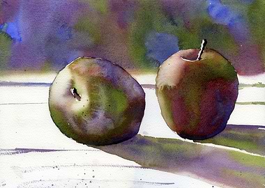 Apple artwork painting