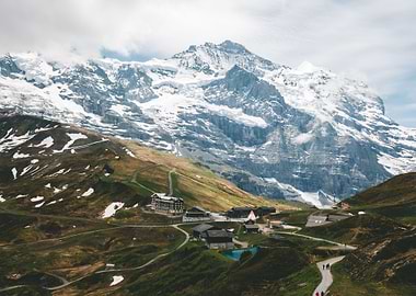 Mountain pass Switzerland
