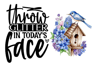 Throw glitter in face