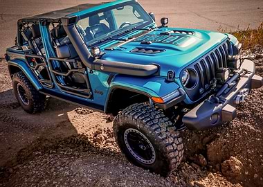 blue jeep