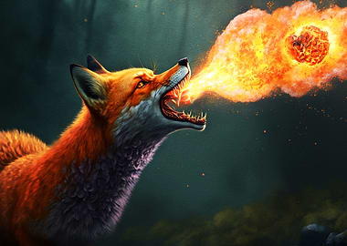 Paint Fire Fox