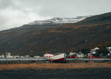 Iceland Boat Landscape