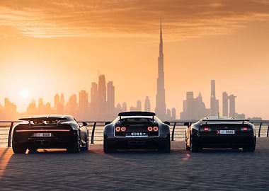 Bugatti Chiron and Veyron