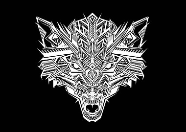 Wolf Head Illustration