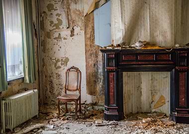 Alone in the rubbles