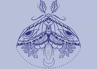 Blu Lunar Moth