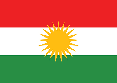 Kurdish Flag of Kurdistan