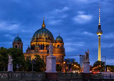 Evening In City Of Berlin