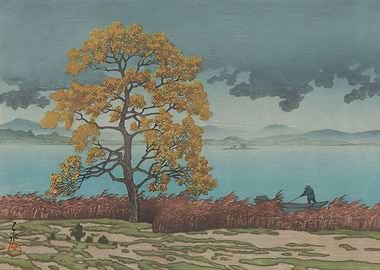 Ukiyo e Lakeside Shower