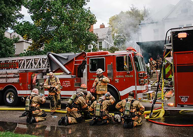 Fire Fighters Break Time