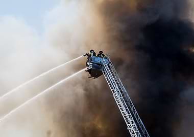 Fire Fighter Water Poster