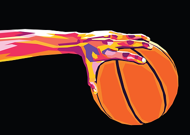 basketball pop art