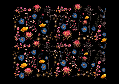 Floral Colorful Wildflower