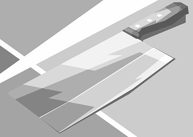 Kitchen Knife Gray Color