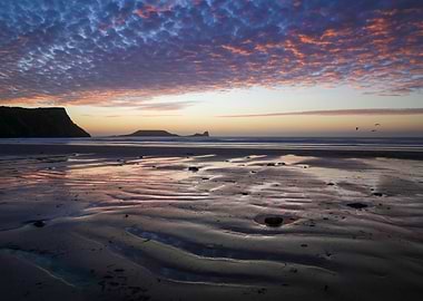 Dusk at Worms Head