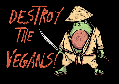 Anti Vegan Ninja No Vegan