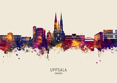 Uppsala Skyline Sweden