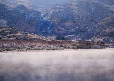 Winter mountain scape