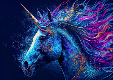 Colorful unicorn