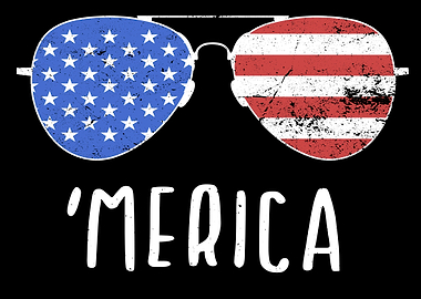 MERICA Sunglasses Funny