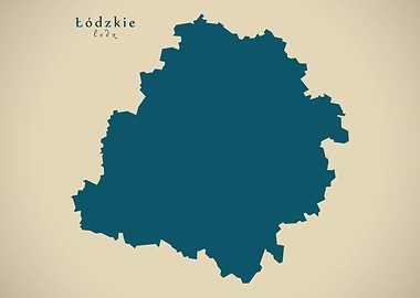 Lodzkie state map