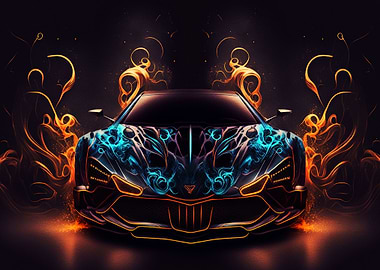 Fire Paint Car