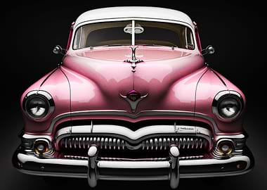 Pink Vintage Car