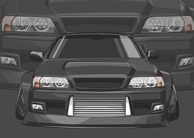 TOYOTA CHASER JZX100 BLACK
