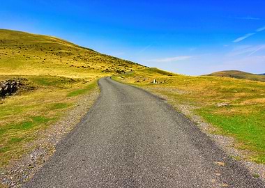 Landscape mountains green