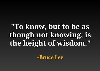 Bruce Lee Quote