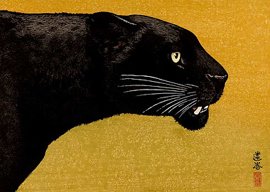 Ukiyo e Black Panther