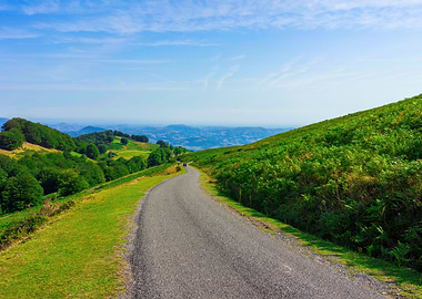 Landscape mountains scene