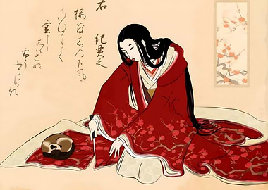 Ukiyo e Cutting Kimono