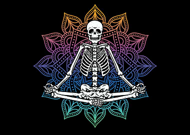 Yoga Meditation Skeleton