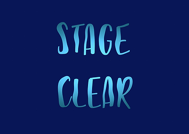 Text stage clear water rip