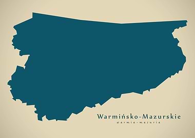 Warminsko Mazurskie map