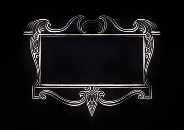 Silent film frame decorati