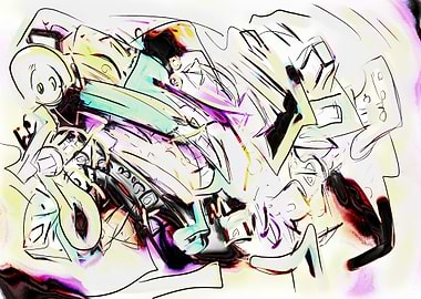 Candy Puff Abstraction