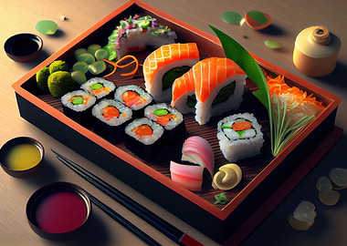 Sushi Salmon Japan