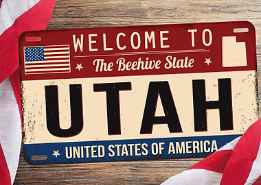 UTAH PLATES POSTER