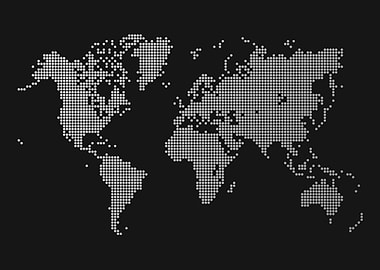 World Map White