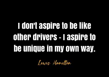 Lewis Hamilton Quote