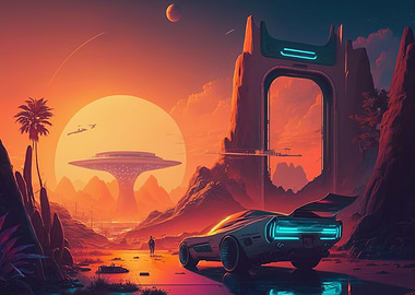 Cyber Car at Space