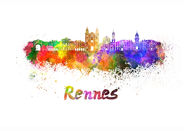 Rennes skyline