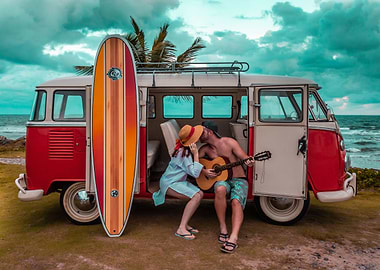 Love and classic car