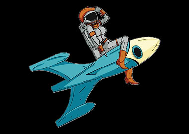 Rodeo Cowgirl Astronaut