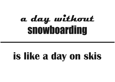 Snowboarding versus skiing