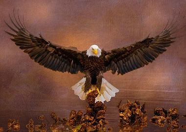 Ever Vigilant Bald Eagle