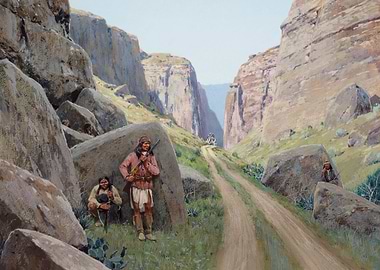 Indian Ambush On The Road