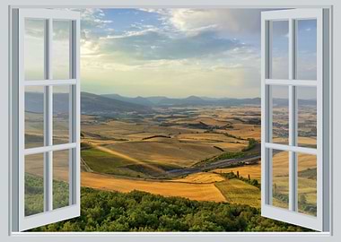 Window view landscape
